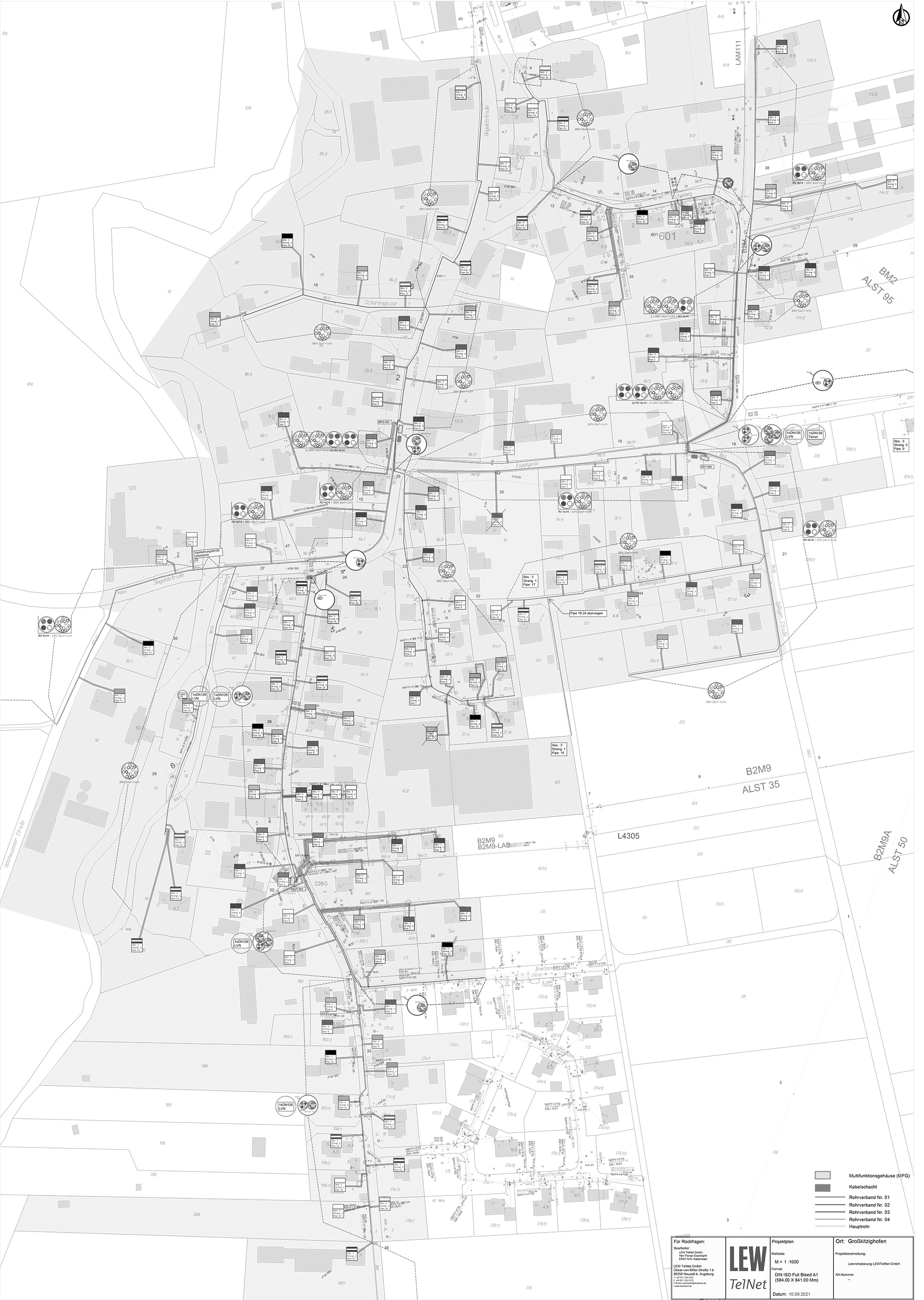 Karte Kabelverlegung