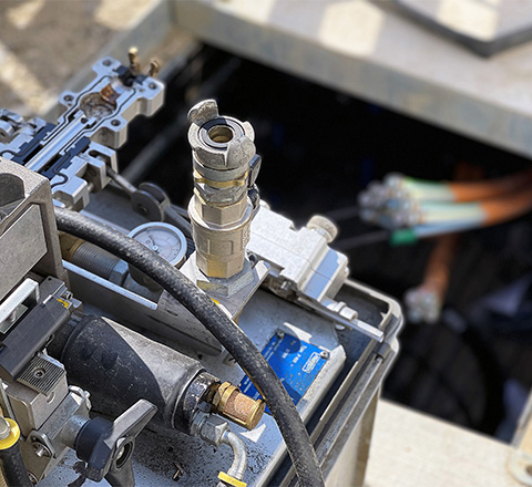 Einchetten Glasfaser